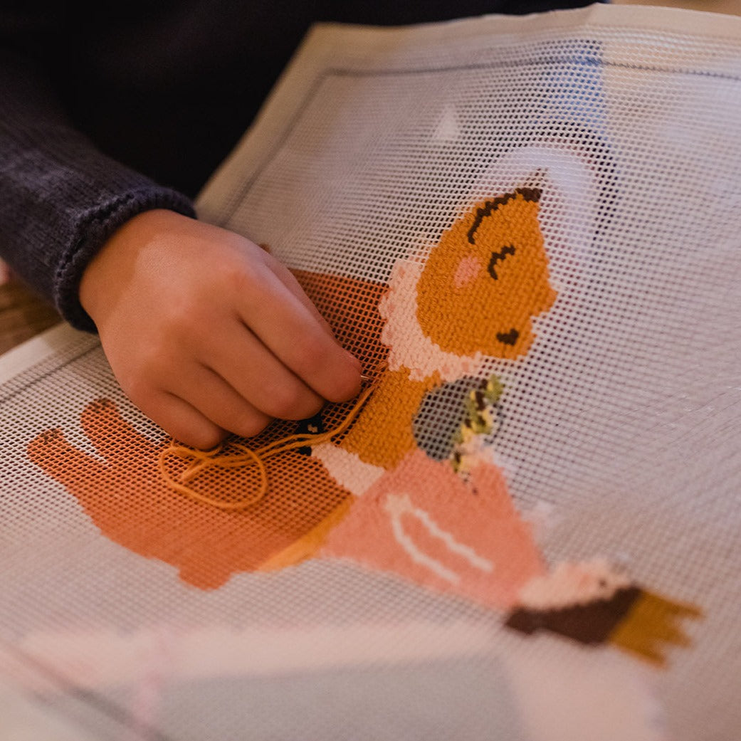 Kit petit point para bordar niños una princesa