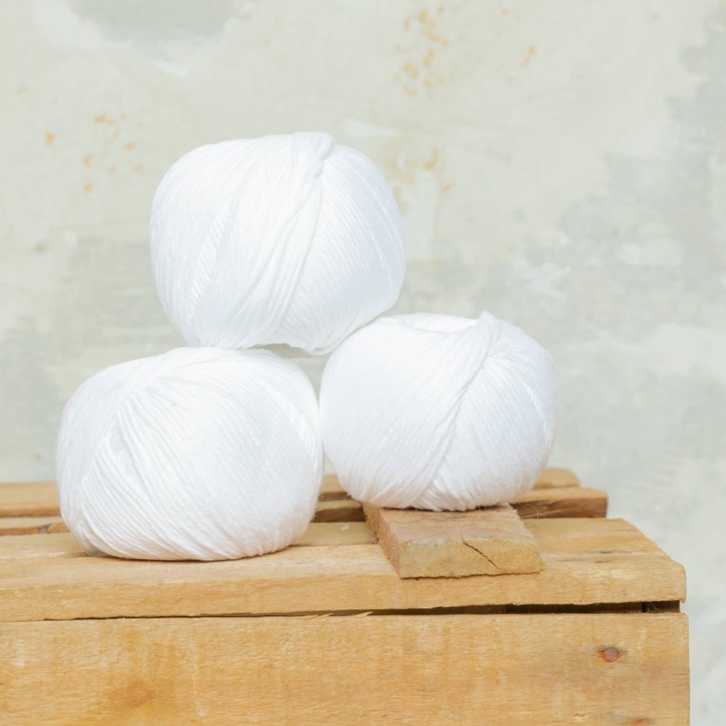 #3.5 Algodón Fino y #5 Algodón Medio · Blanco