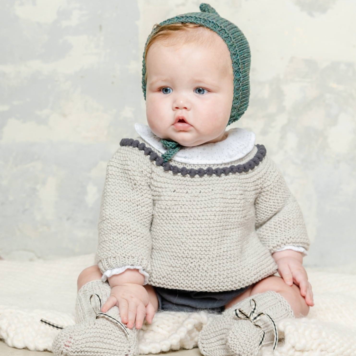 Kit para aprender a tejer jersey de niño en lana