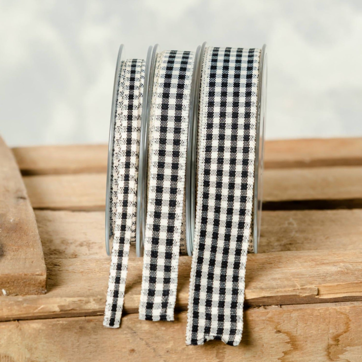 Lazos Vichy · Negro (3 grosores)