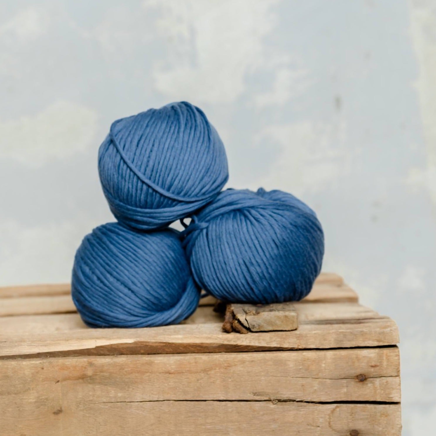 #3.5 Algodón Fino y #5 Algodón Medio · Azul Jeans