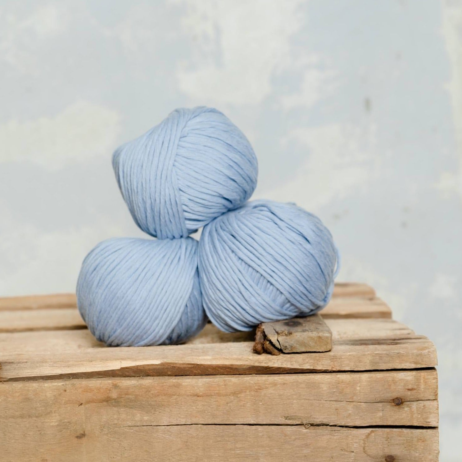 #3.5 Algodón Fino y #5 Algodón Medio · Azul Claro