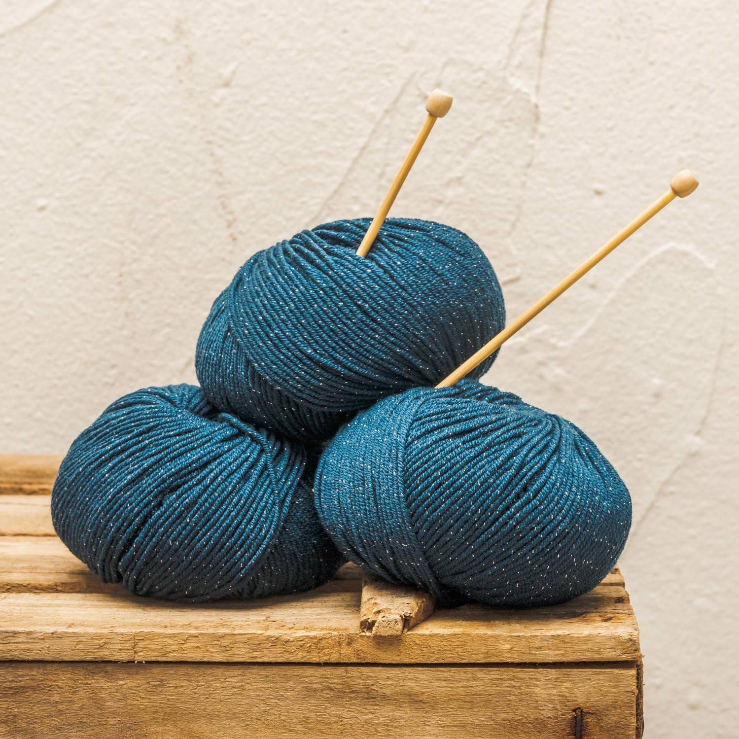 #3.5 Lana Fina · Azul Noche Glitter