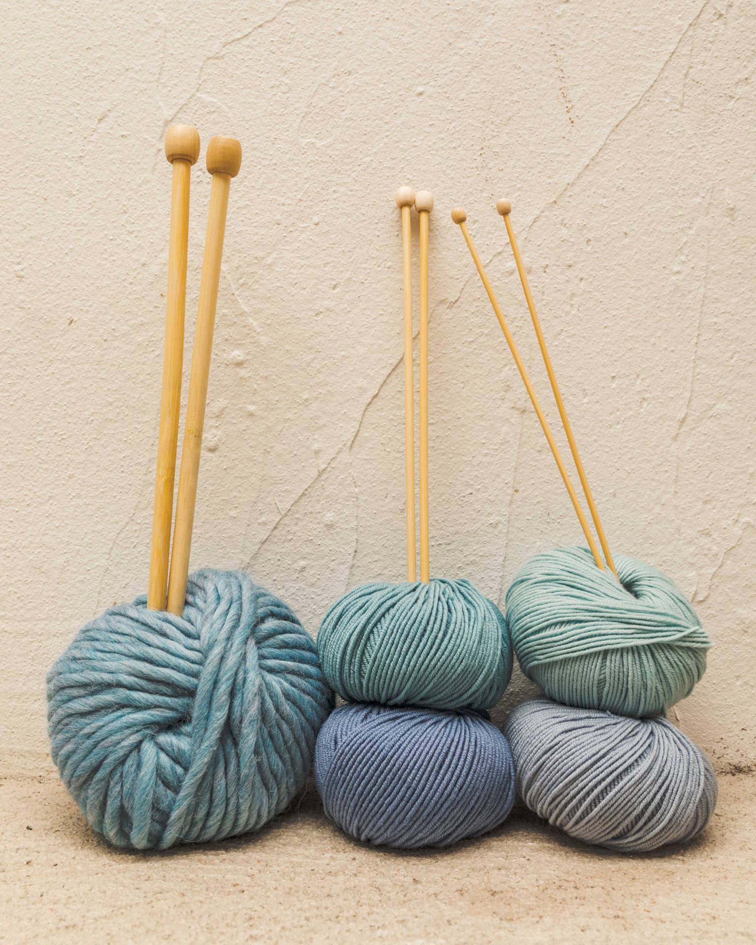 #3.5 Lana Fina · Azul Empolvado