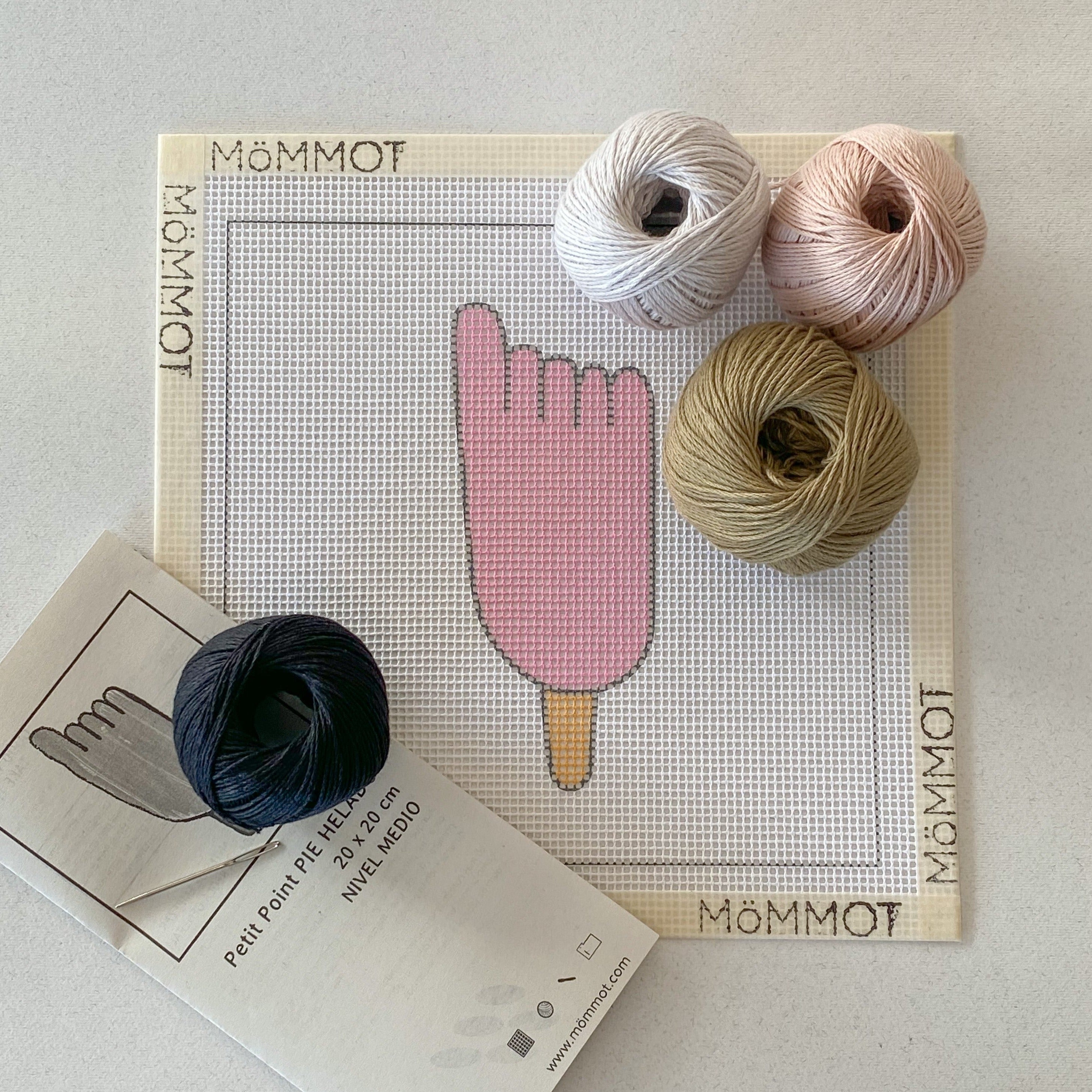 Kit Petit Point con Pie Helado impreso de MöMMOT
