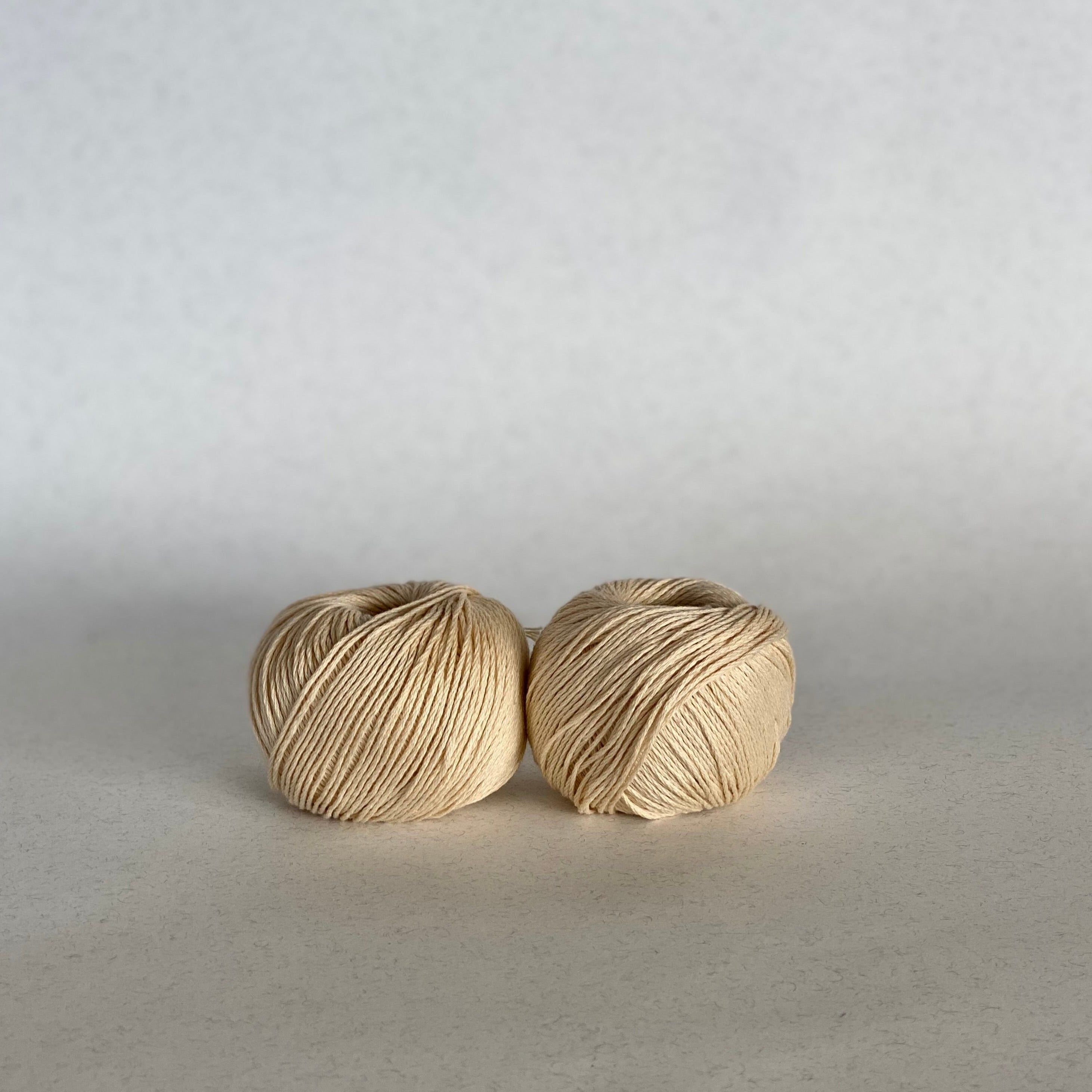 Mini-ovillo color maquillaje de algodón orgánico peinado detox