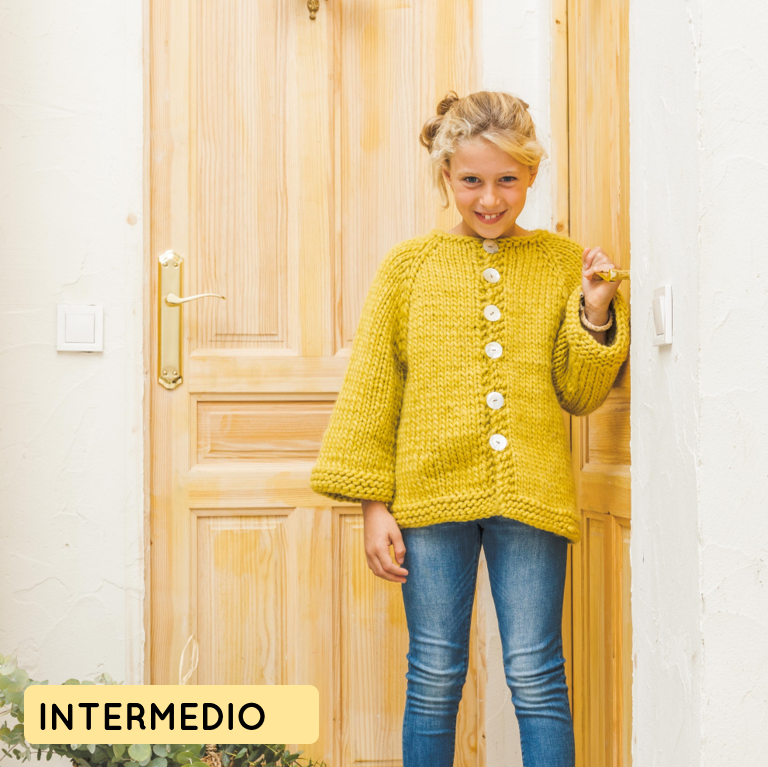 Kit para tejer abrigo ranglan