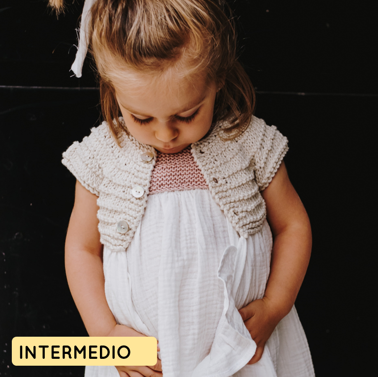 Kit para tejer bata verano niña
