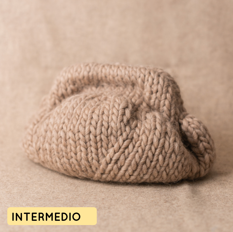 Kit para tejer bolso clutch de punto