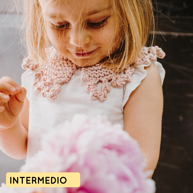 Kit de tejer un cuello de niña