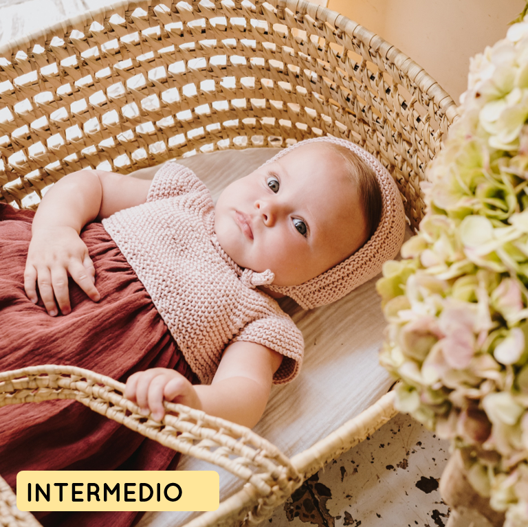 Kit para tejer faldon verano bebe