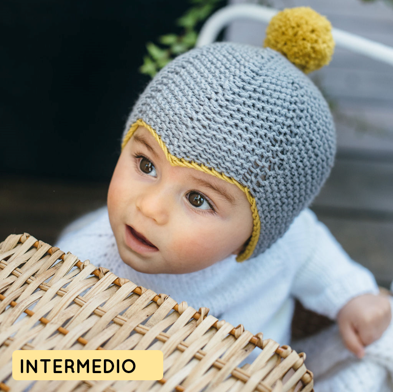 Kit para tejer gorro aviador de niño