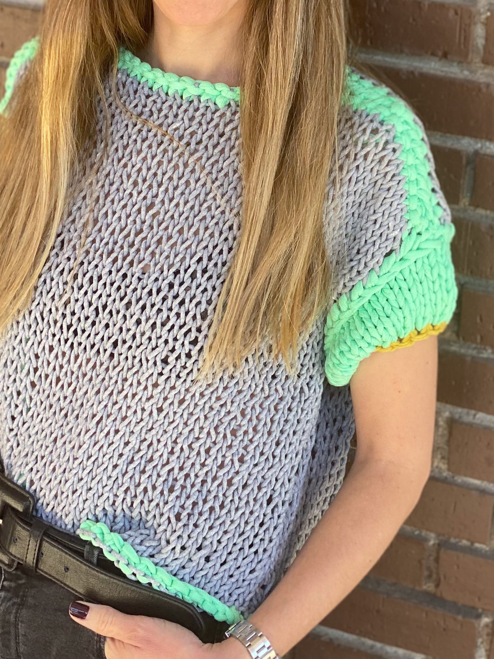 Jersey en punto a dos agujas de mujer