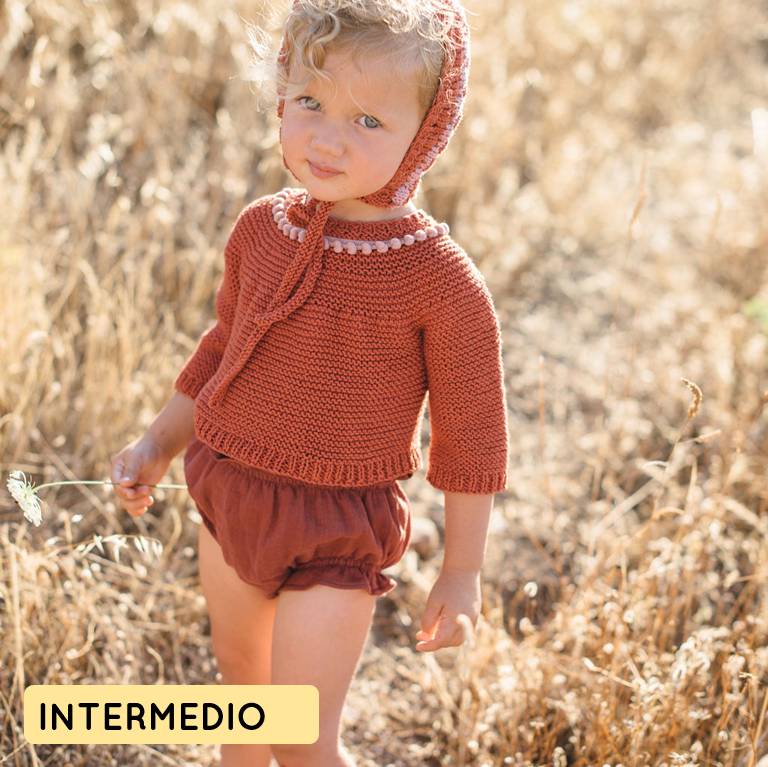 Kit para tejer jersey de punto bebe