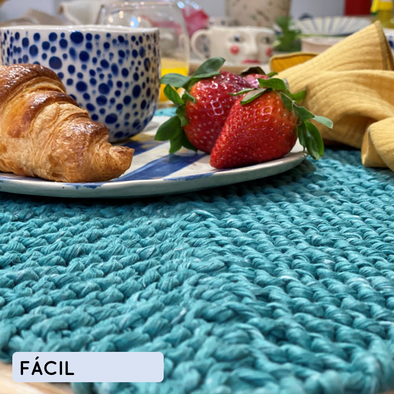 Kit para tejer mantel y posavasos