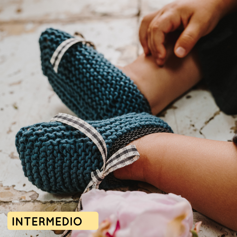 Kit de tejer patucos con elástico