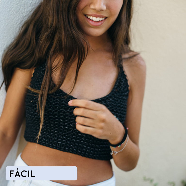 Kit para tejer top corto