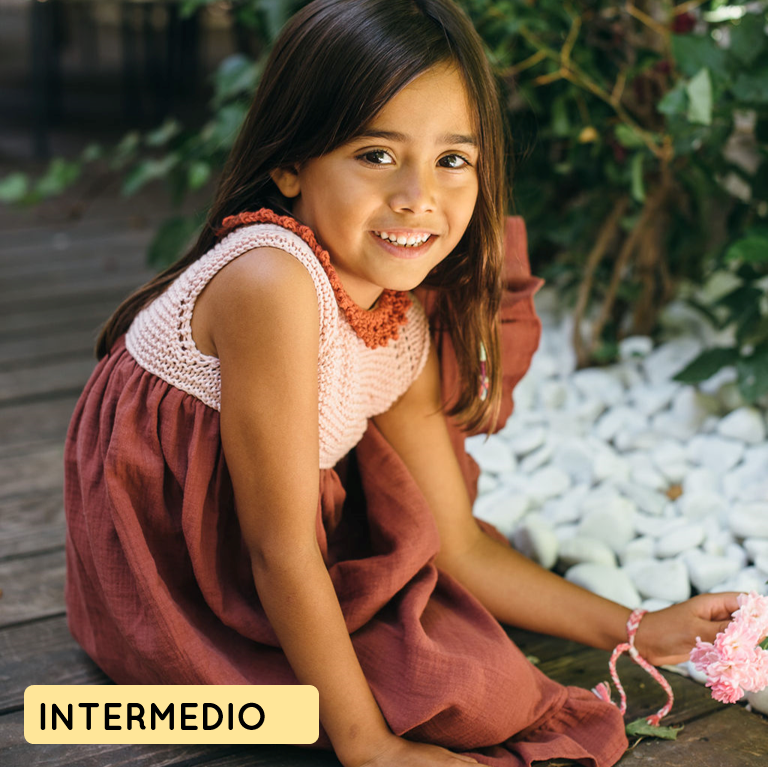 Kit para tejer vestido de niña