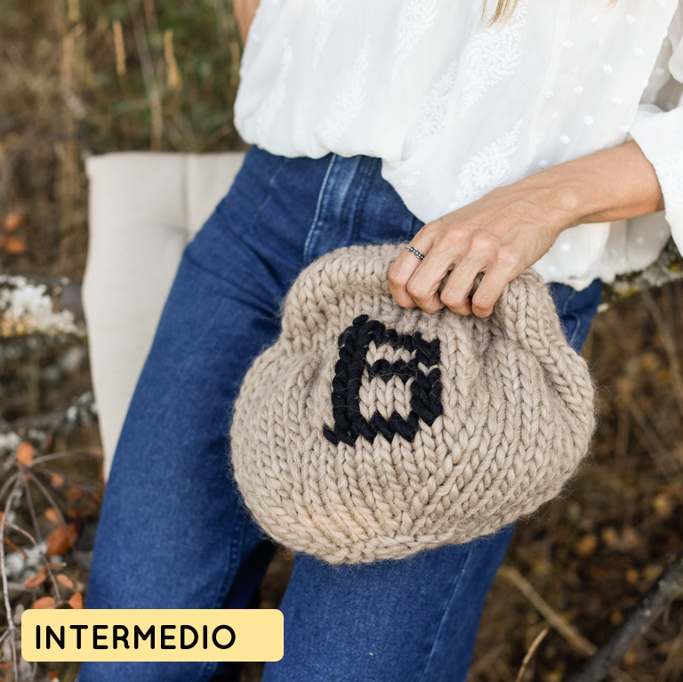 Patron digital para tejer bolso clutch