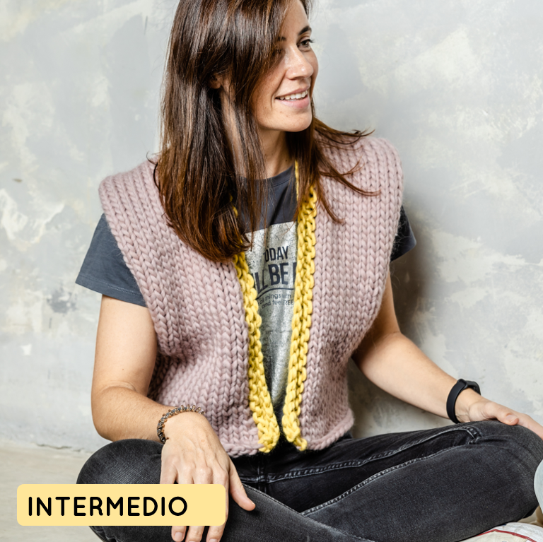 Patron descargable para tejer chaleco mujer