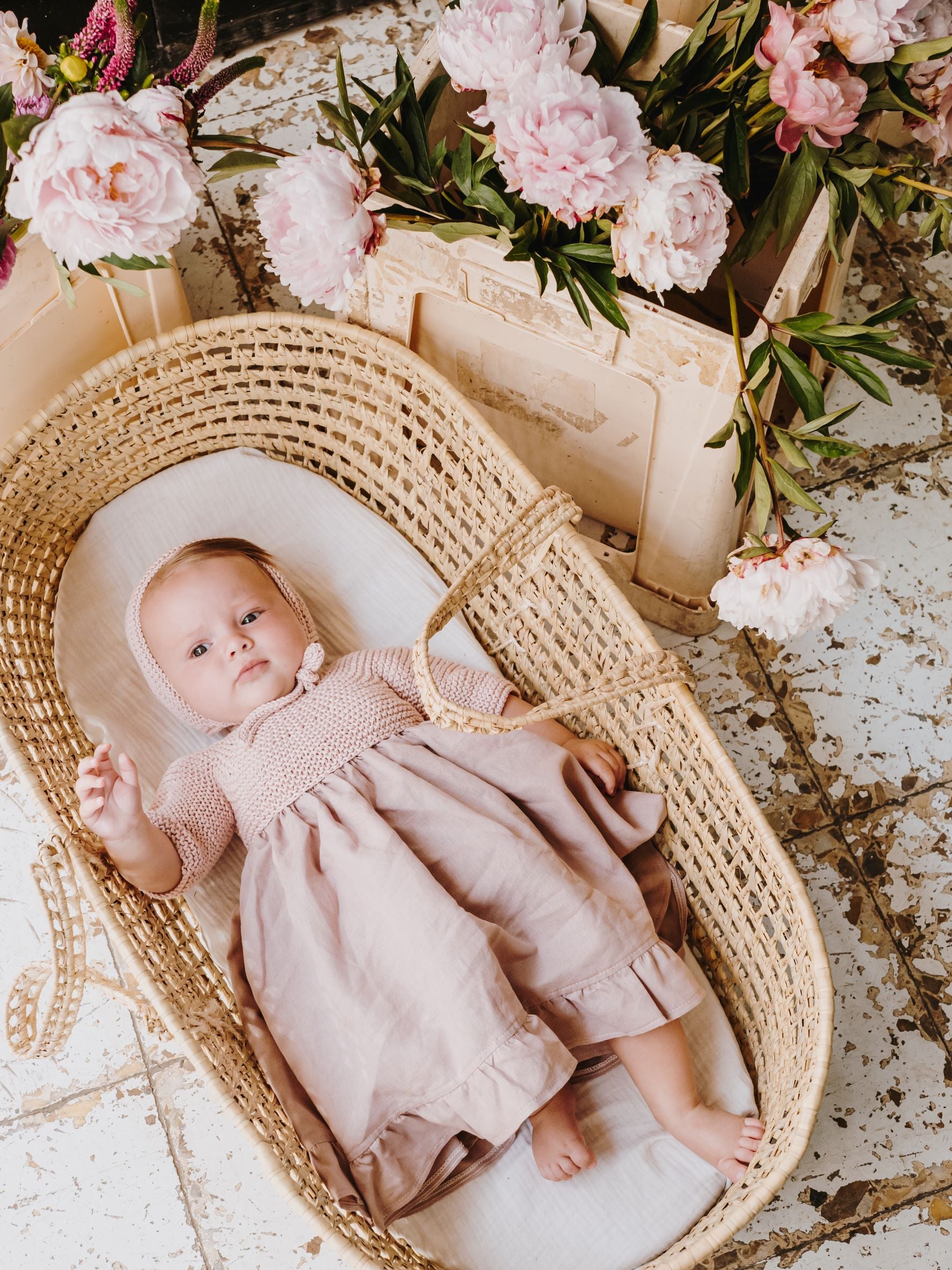 Patron descargable para tejer faldon bebe