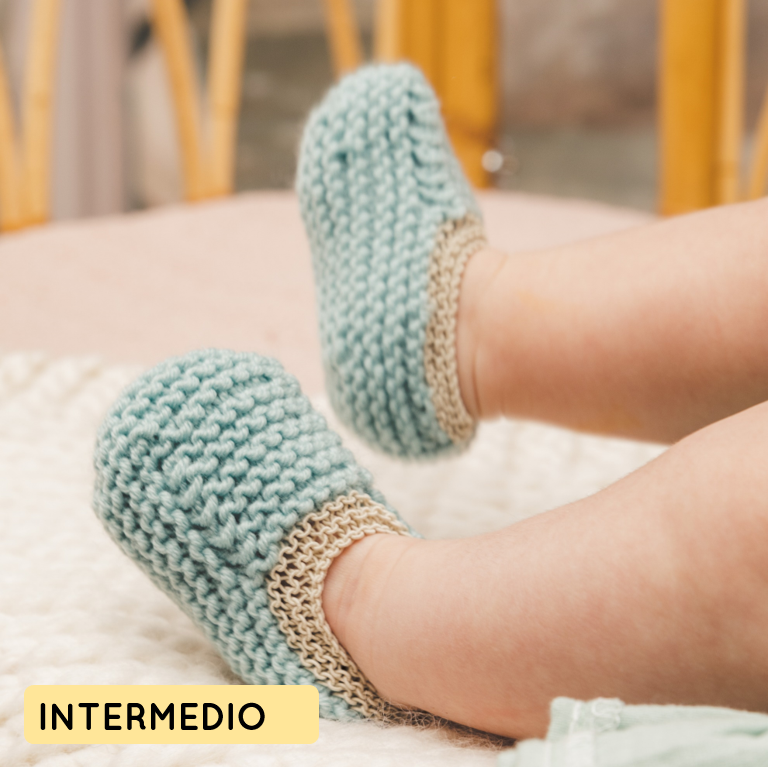 Babuchas Tejer Escarpines Para Adultos Dos Agujas Tejer Pantuflas