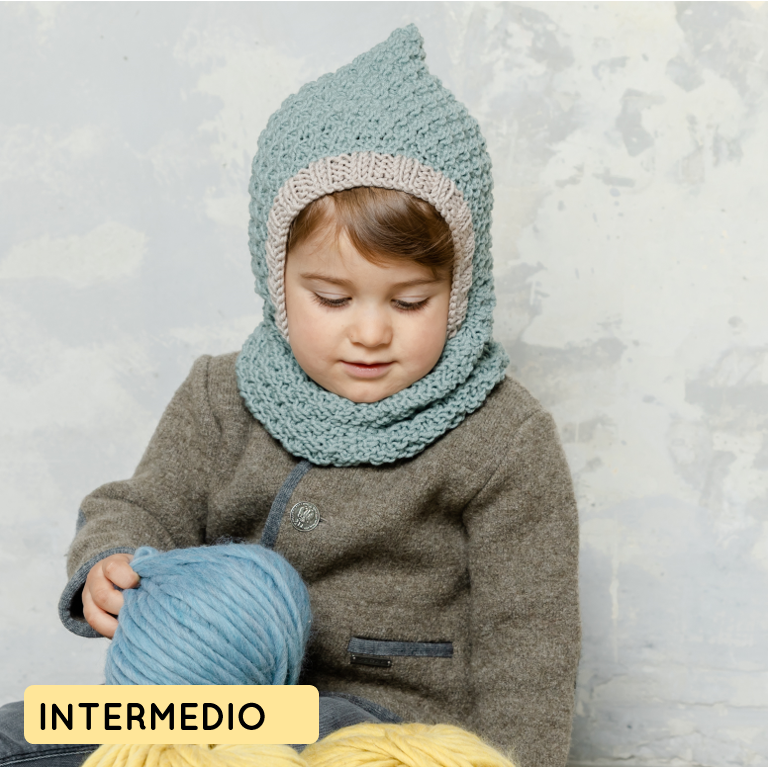 Patrón para tejer verdugo pasamontañas de niño