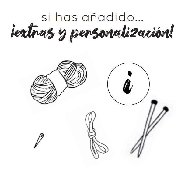 Extras por personalización del kit