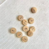 Botones de madera de olivo de 24" para labores tejidas con agujas del #5 